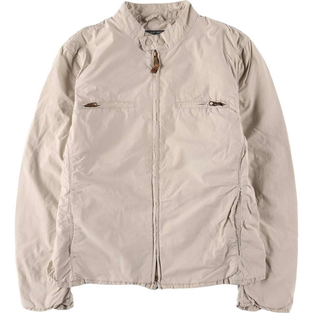 2000'S Ralph Lauren Polo Jeans Company Stars and Stripes Motorcycle Jacket, Men's Size L cotton Beige type Vintage Second Hand