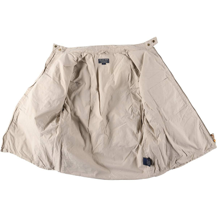 2000'S Ralph Lauren Polo Jeans Company Stars and Stripes Motorcycle Jacket, Men's Size L cotton Beige type Vintage Second Hand