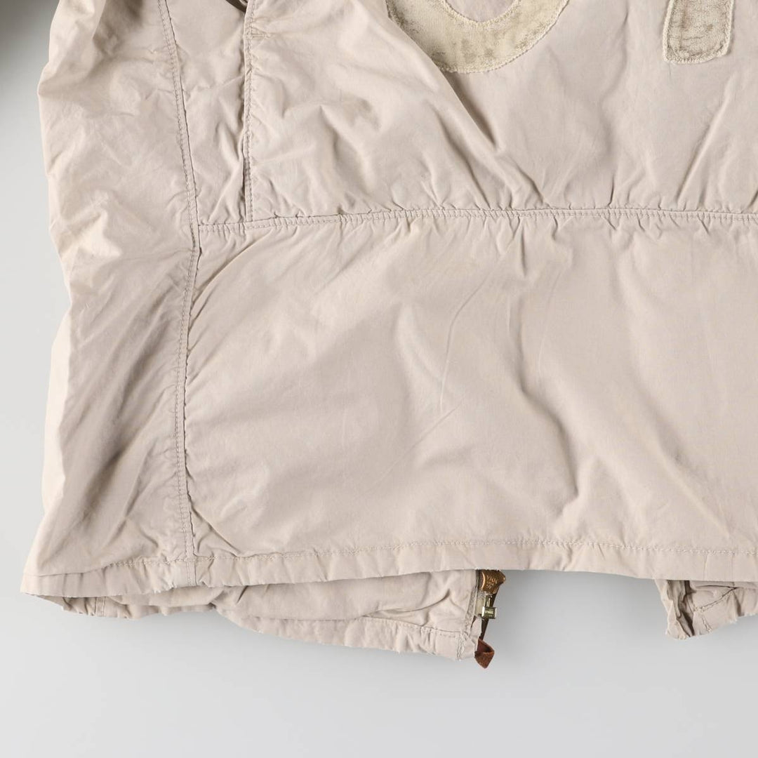 2000'S Ralph Lauren Polo Jeans Company Stars and Stripes Motorcycle Jacket, Men's Size L cotton Beige type Vintage Second Hand