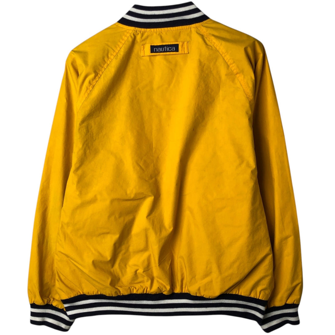 Vintage 90'S Nautica Check Pattern Reversible Cotton Blouson, Men's Size Small cotton yellow type Vintage Second Hand