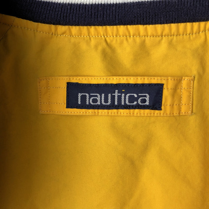 Vintage 90'S Nautica Check Pattern Reversible Cotton Blouson, Men's Size Small cotton yellow type Vintage Second Hand