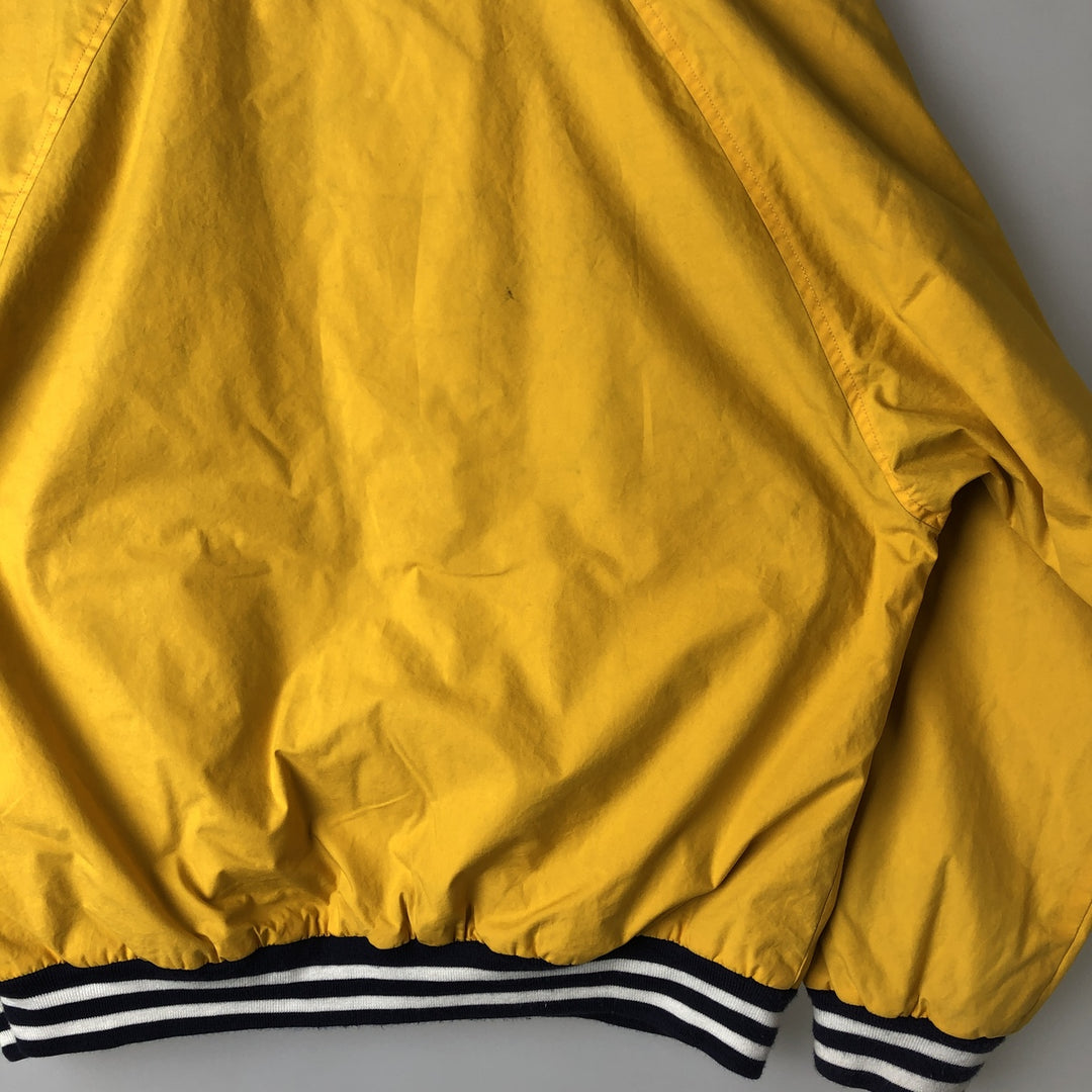 Vintage 90'S Nautica Check Pattern Reversible Cotton Blouson, Men's Size Small cotton yellow type Vintage Second Hand