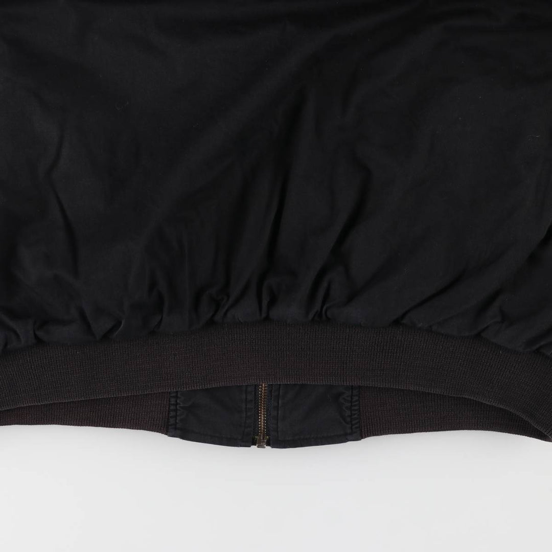 Marlboro Advertising Reversible Cotton Blouson with Back Logo, Men's Size XL cotton black type Vintage Second Hand