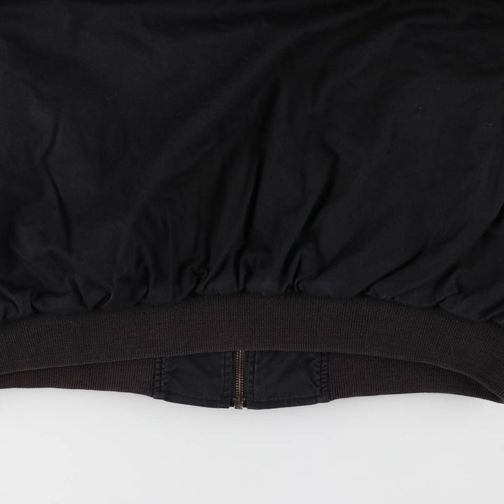 Marlboro Advertising Reversible Cotton Blouson with Back Logo, Men's Size XL cotton black type Vintage Second Hand