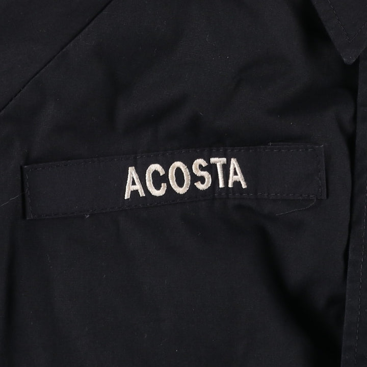 90'S US Navy Military Utility Jacket, Made in USA, Medium X-Short, Men's Size M, Vintage polyester black type Vintage Second Hand