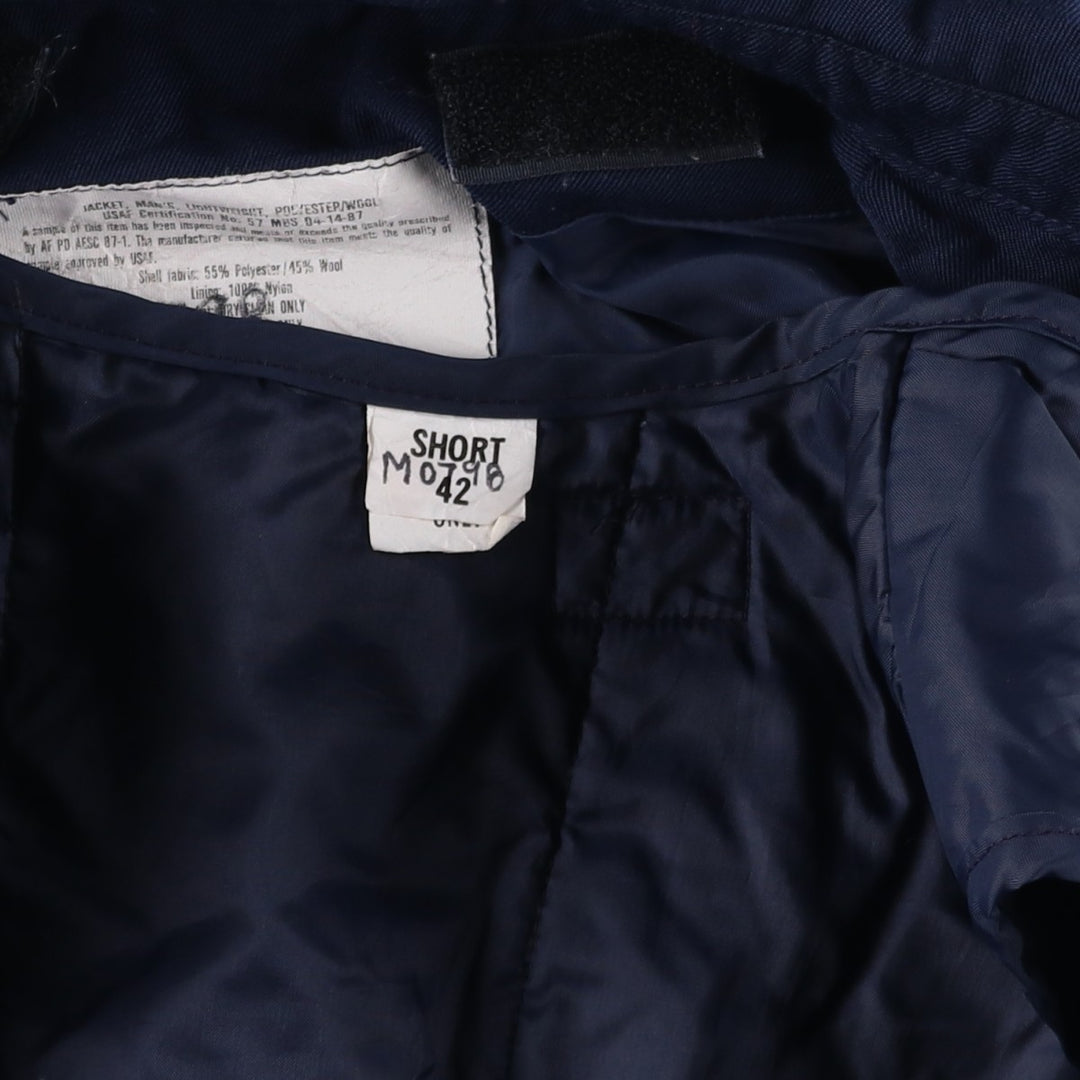 Vintage US Military USAIR Force Blauer Lightweight Jacket, Size 42, Men's Medium polyester navy blue type Vintage Second Hand