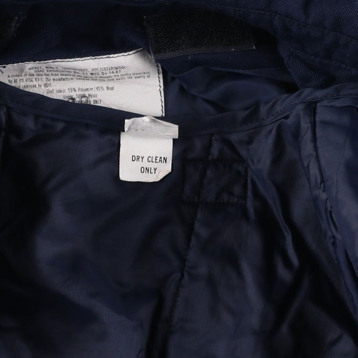 Vintage US Military USAIR Force Blauer Lightweight Jacket, Size 42, Men's Medium polyester navy blue type Vintage Second Hand
