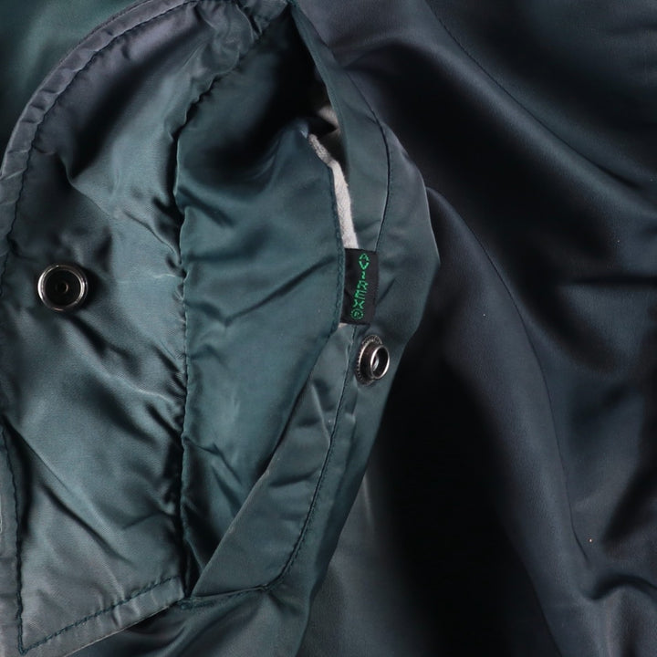 Avirex MA-1 style padded military flight jacket, men's size XL Nylon navy blue type Vintage Second Hand