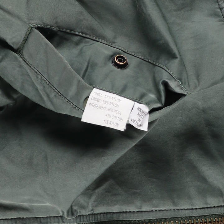 Civilian Alpha MA-1 Military Flight Jacket, Medium, Men's Size M, Vintage Nylon Khaki type Vintage Second Hand