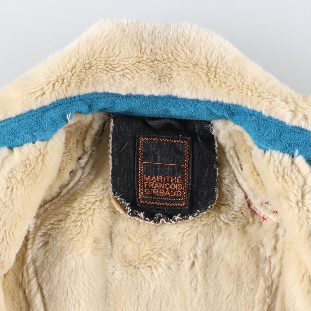 Marithe Francois Girbaud Denim Rider Jacket, Women's, XXL polyester red type Vintage Second Hand