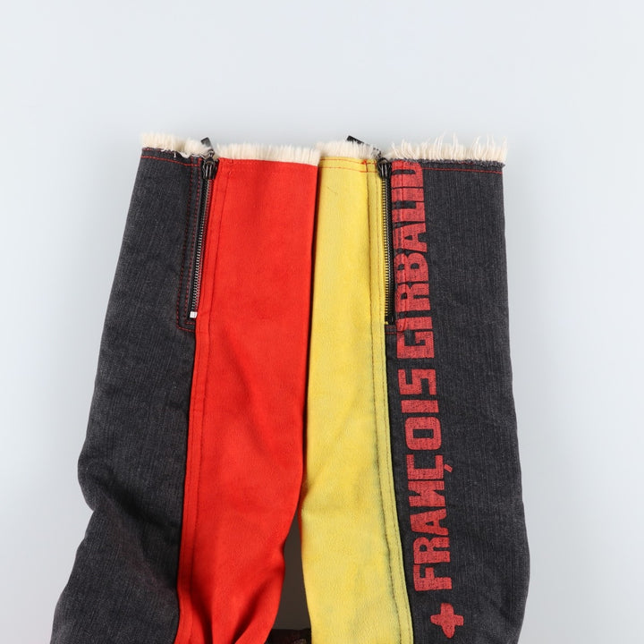 Marithe Francois Girbaud Denim Rider Jacket, Women's, XXL polyester red type Vintage Second Hand