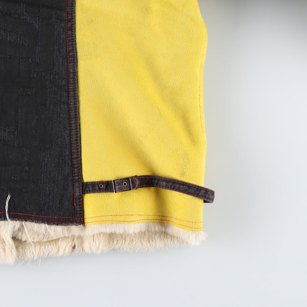 Marithe Francois Girbaud Denim Rider Jacket, Women's, XXL polyester red type Vintage Second Hand