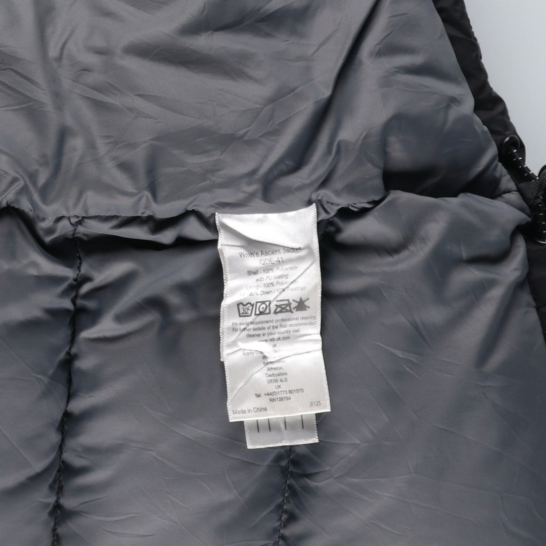 Love Rab Down Jacket Women's XL polyamide black type Vintage Second Hand