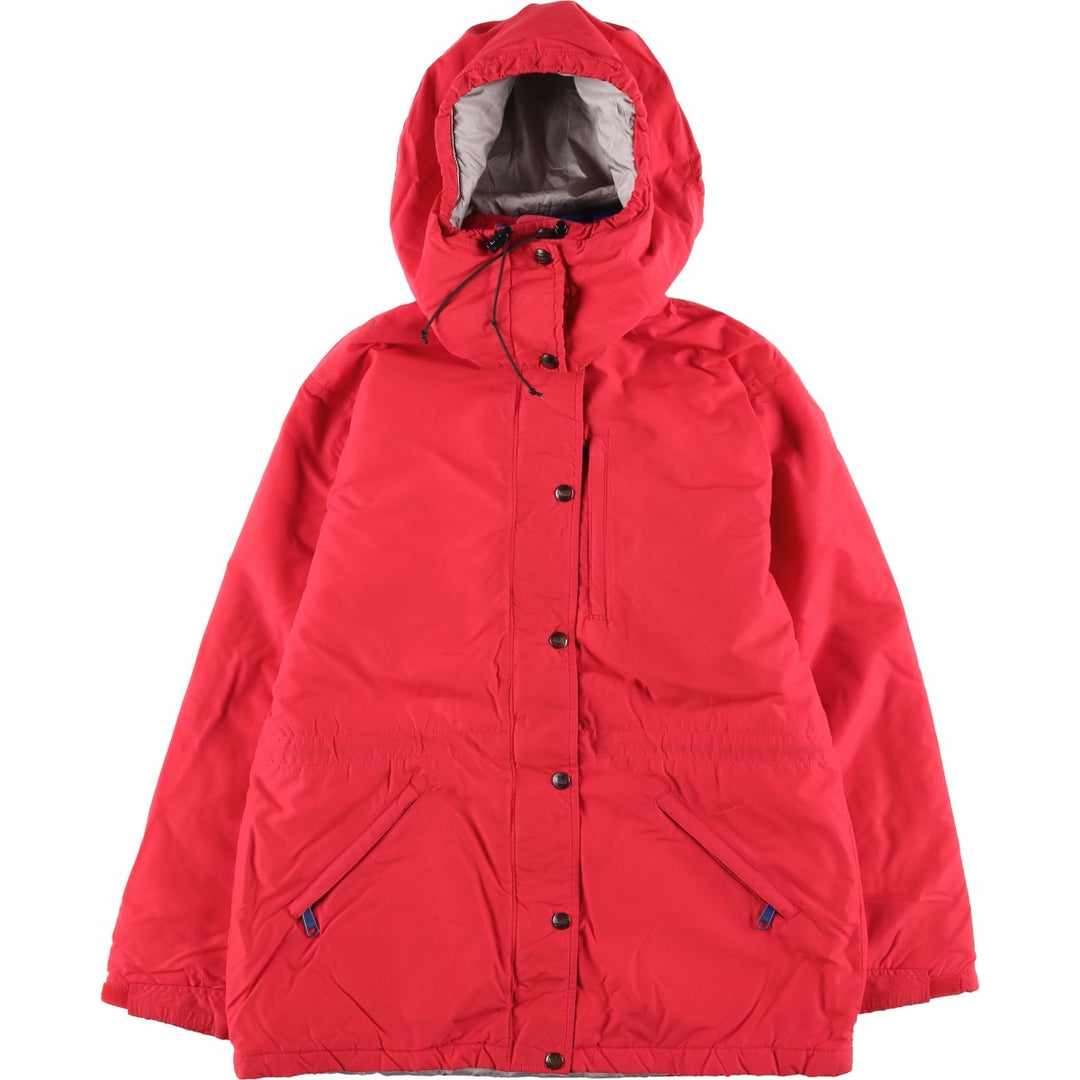 Vintage LL Bean mountain logo padded mountain parka/shell jacket from the 1980s-90s, size M, women's. Nylon red type Vintage Second Hand