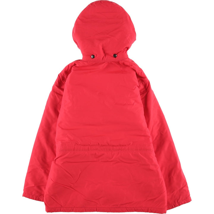 Vintage LL Bean mountain logo padded mountain parka/shell jacket from the 1980s-90s, size M, women's. Nylon red type Vintage Second Hand