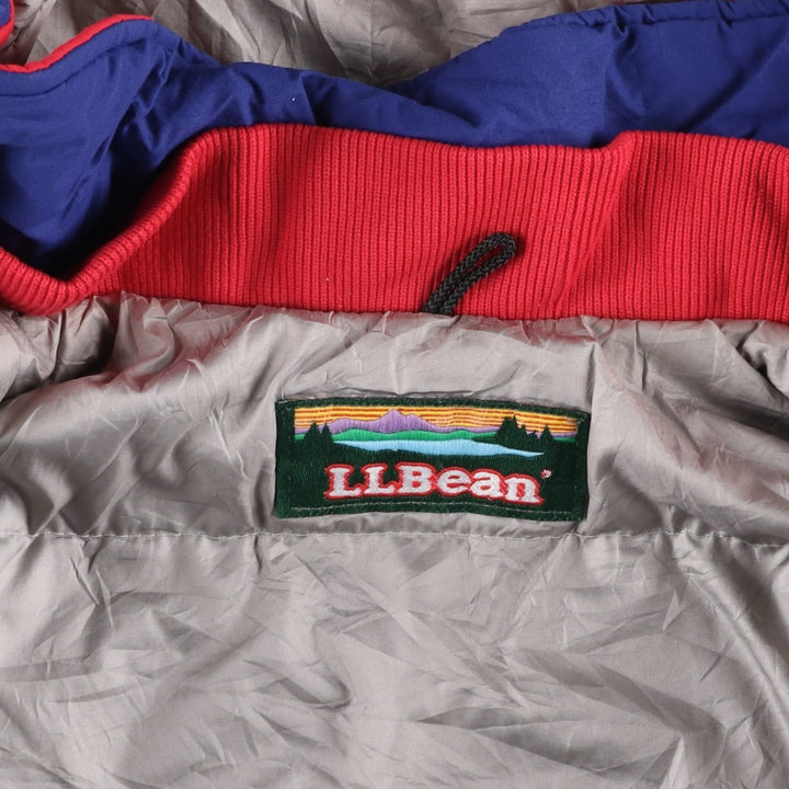 Vintage LL Bean mountain logo padded mountain parka/shell jacket from the 1980s-90s, size M, women's. Nylon red type Vintage Second Hand