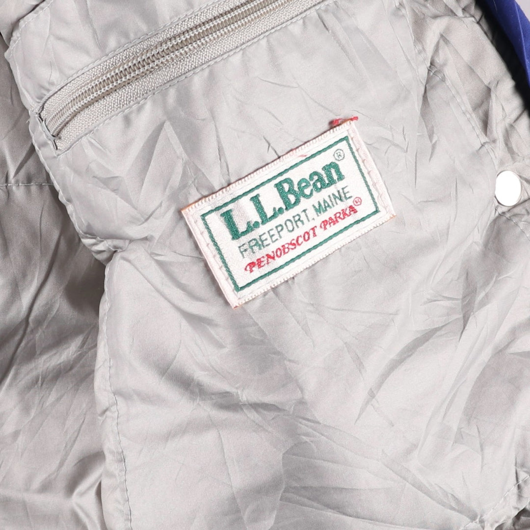 Vintage LL Bean mountain logo padded mountain parka/shell jacket from the 1980s-90s, size M, women's. Nylon red type Vintage Second Hand