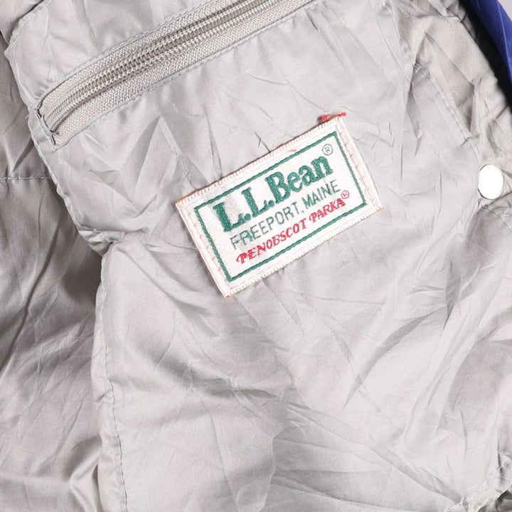 Vintage LL Bean mountain logo padded mountain parka/shell jacket from the 1980s-90s, size M, women's. Nylon red type Vintage Second Hand