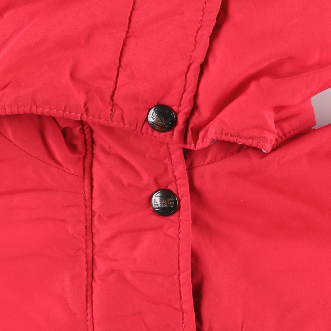 Vintage LL Bean mountain logo padded mountain parka/shell jacket from the 1980s-90s, size M, women's. Nylon red type Vintage Second Hand