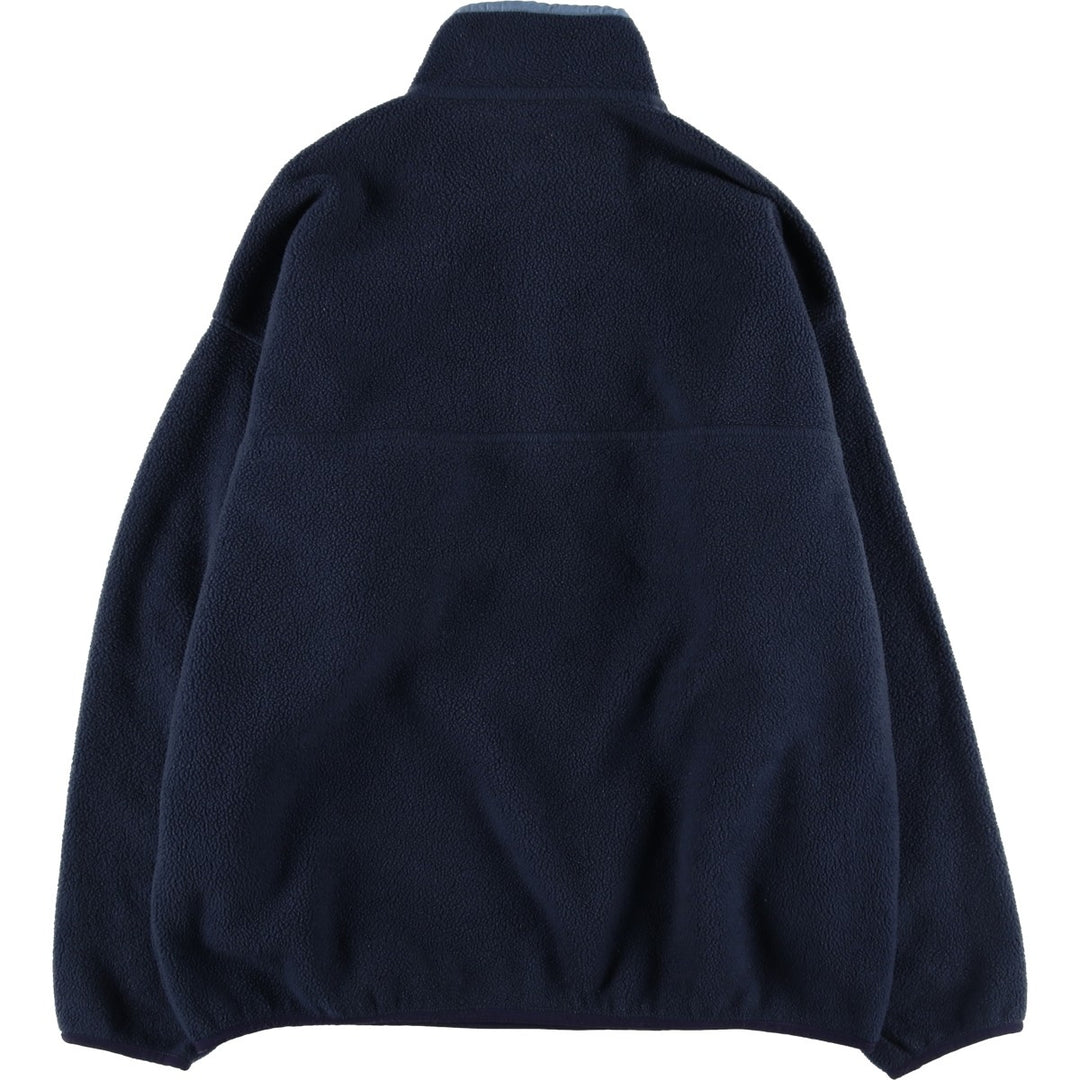 2000'S Patagonia Synchilla Snap-T 25450FA01 Half-Snap Fleece Pullover, Made in USA, Men's XXL polyester navy blue type Vintage Second Hand