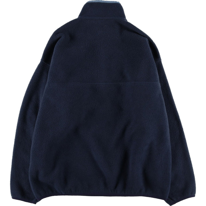 2000'S Patagonia Synchilla Snap-T 25450FA01 Half-Snap Fleece Pullover, Made in USA, Men's XXL polyester navy blue type Vintage Second Hand