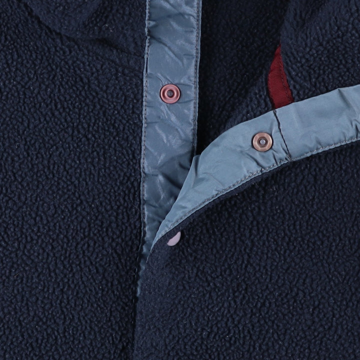 2000'S Patagonia Synchilla Snap-T 25450FA01 Half-Snap Fleece Pullover, Made in USA, Men's XXL polyester navy blue type Vintage Second Hand