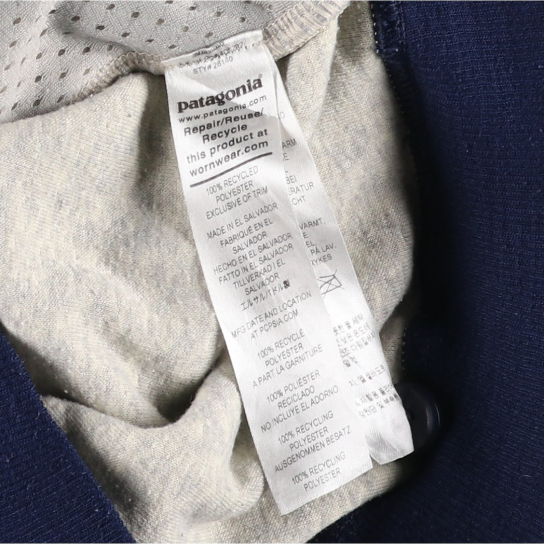 Patagonia Shearling Button Pullover 26140FA21 Fleece Pullover, Men's Medium recycled polyester Beige type Vintage Second Hand