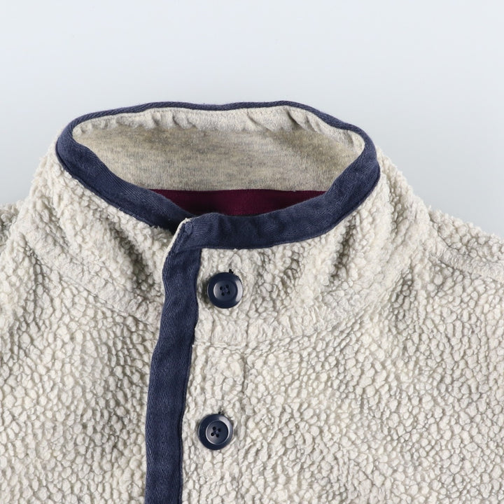 Patagonia Shearling Button Pullover 26140FA21 Fleece Pullover, Men's Medium recycled polyester Beige type Vintage Second Hand