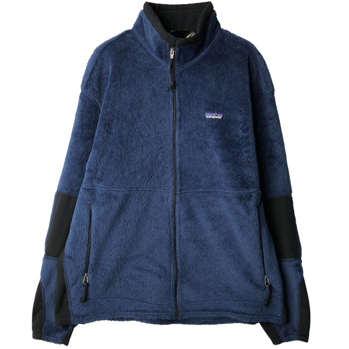 1990'S Patagonia Regulator R2 Fleece Jacket (10622FA99), Made in USA, Men's Size L, Vintage polyester navy blue type Vintage Second Hand