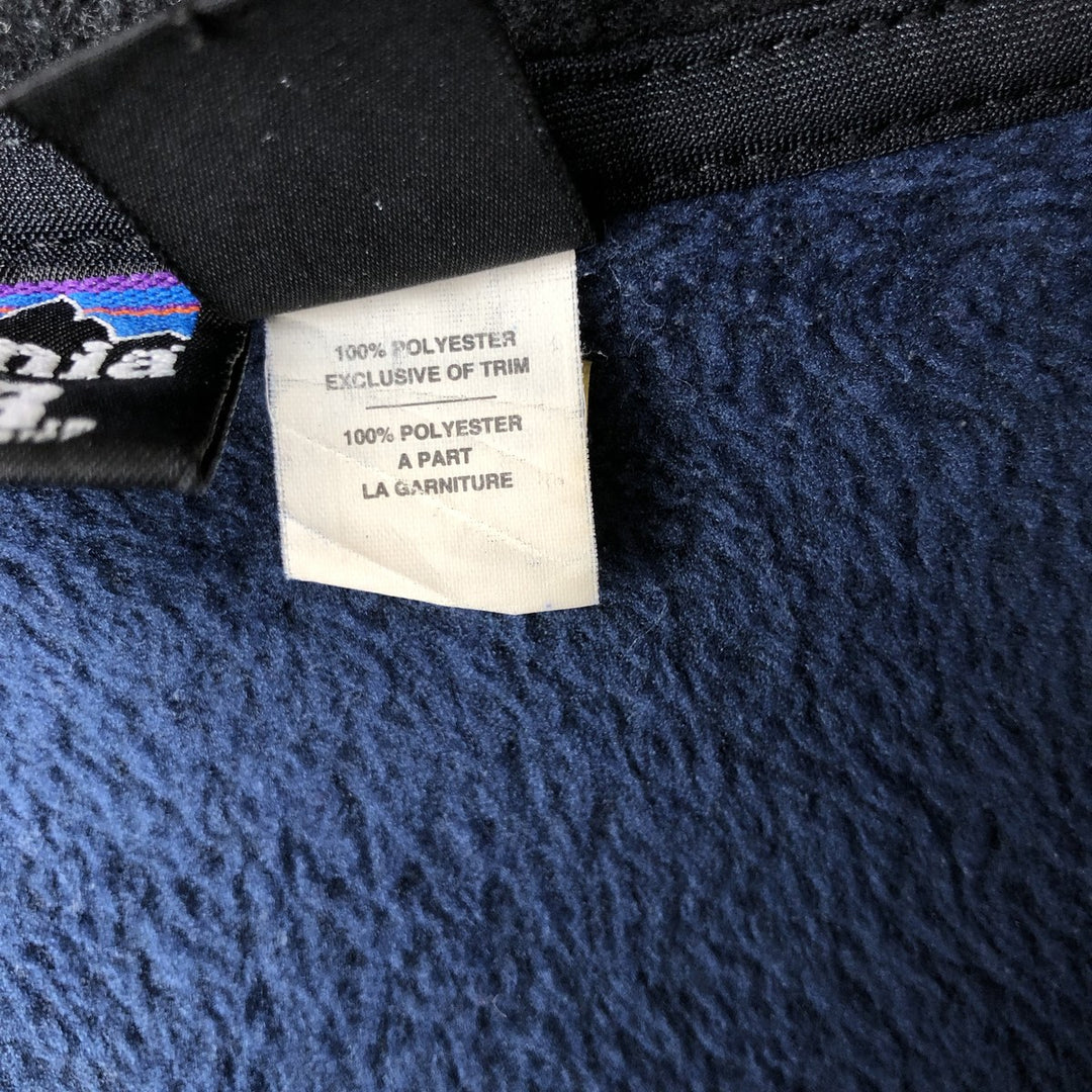 1990'S Patagonia Regulator R2 Fleece Jacket (10622FA99), Made in USA, Men's Size L, Vintage polyester navy blue type Vintage Second Hand