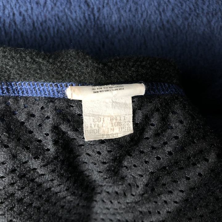 1990'S Patagonia Regulator R2 Fleece Jacket (10622FA99), Made in USA, Men's Size L, Vintage polyester navy blue type Vintage Second Hand