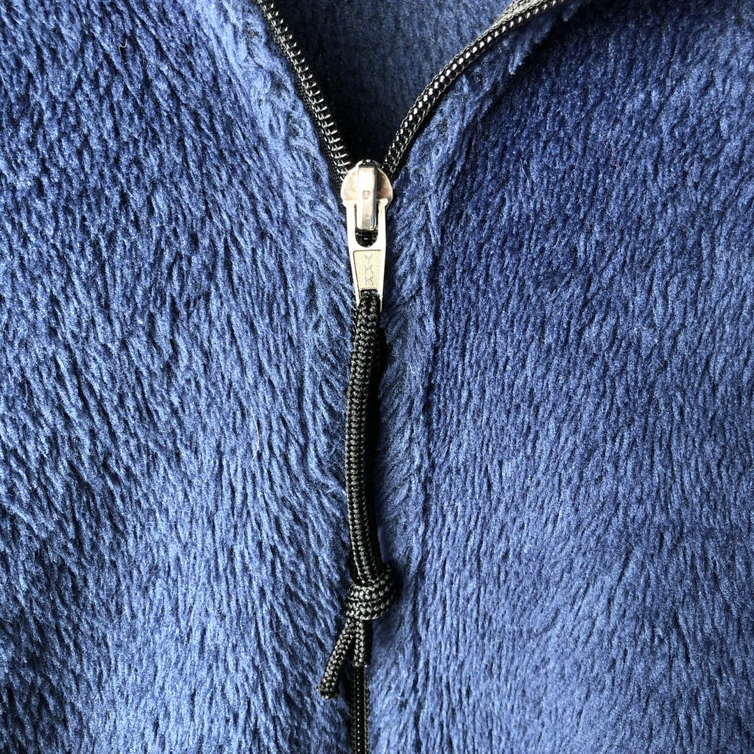 1990'S Patagonia Regulator R2 Fleece Jacket (10622FA99), Made in USA, Men's Size L, Vintage polyester navy blue type Vintage Second Hand