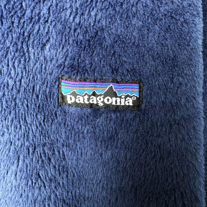 1990'S Patagonia Regulator R2 Fleece Jacket (10622FA99), Made in USA, Men's Size L, Vintage polyester navy blue type Vintage Second Hand