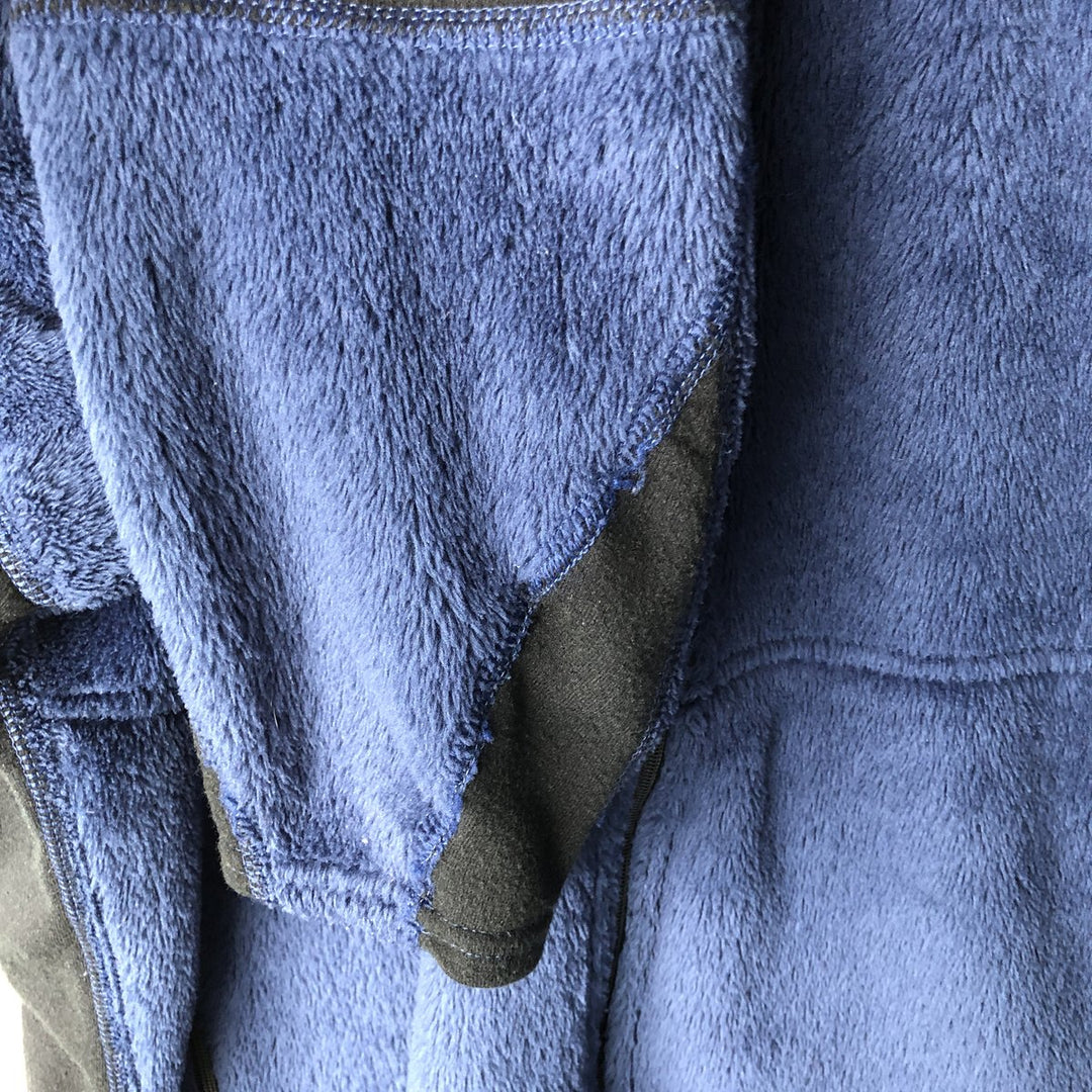 1990'S Patagonia Regulator R2 Fleece Jacket (10622FA99), Made in USA, Men's Size L, Vintage polyester navy blue type Vintage Second Hand