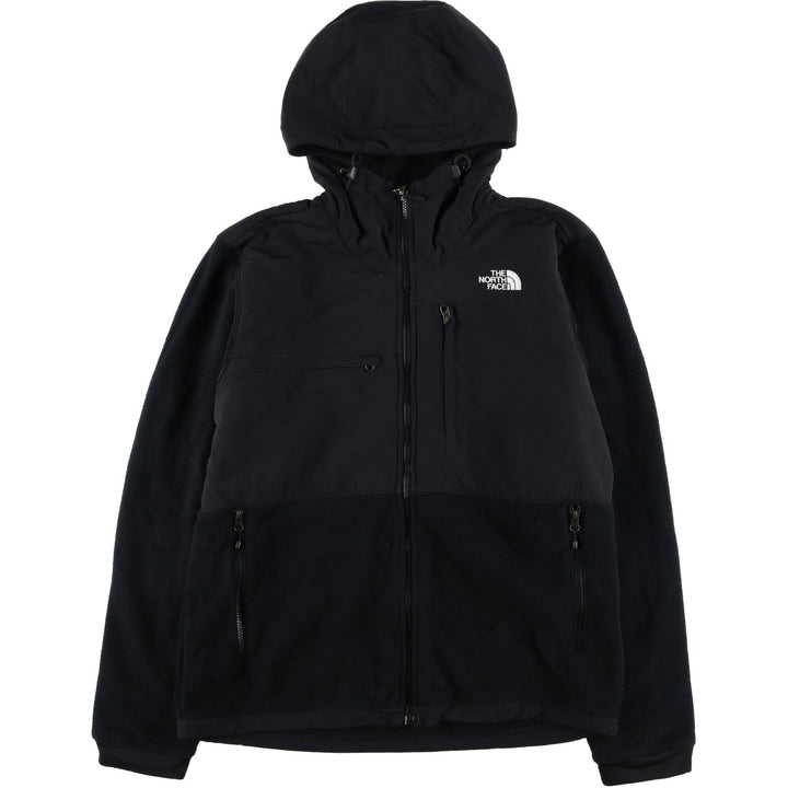 The North Face Denali Hoodie, Nylon and Fleece Parka, Men's Size L recycled polyester black type Vintage Second Hand