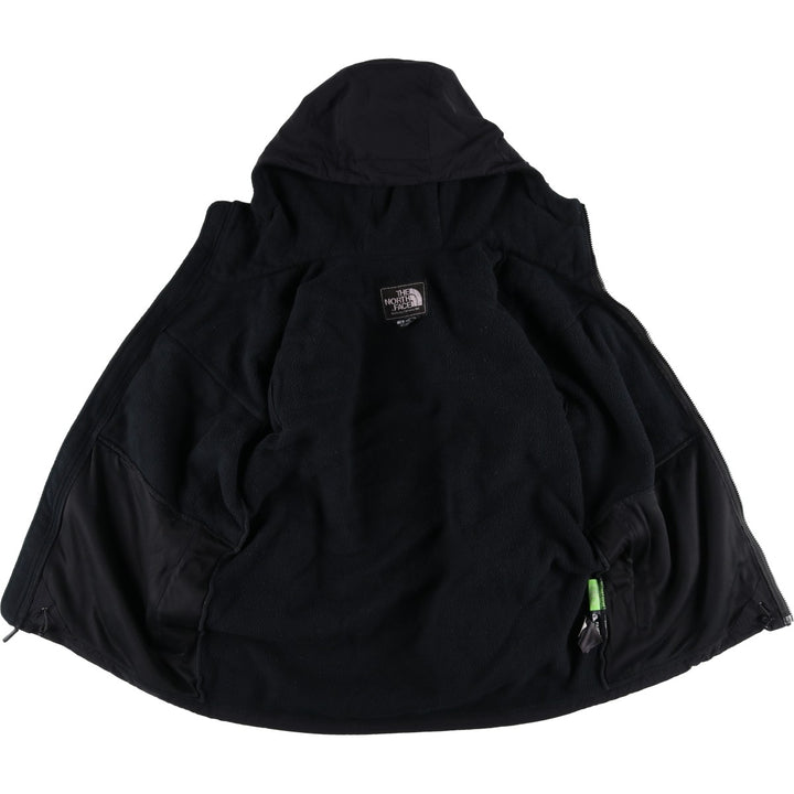 The North Face Denali Hoodie, Nylon and Fleece Parka, Men's Size L recycled polyester black type Vintage Second Hand