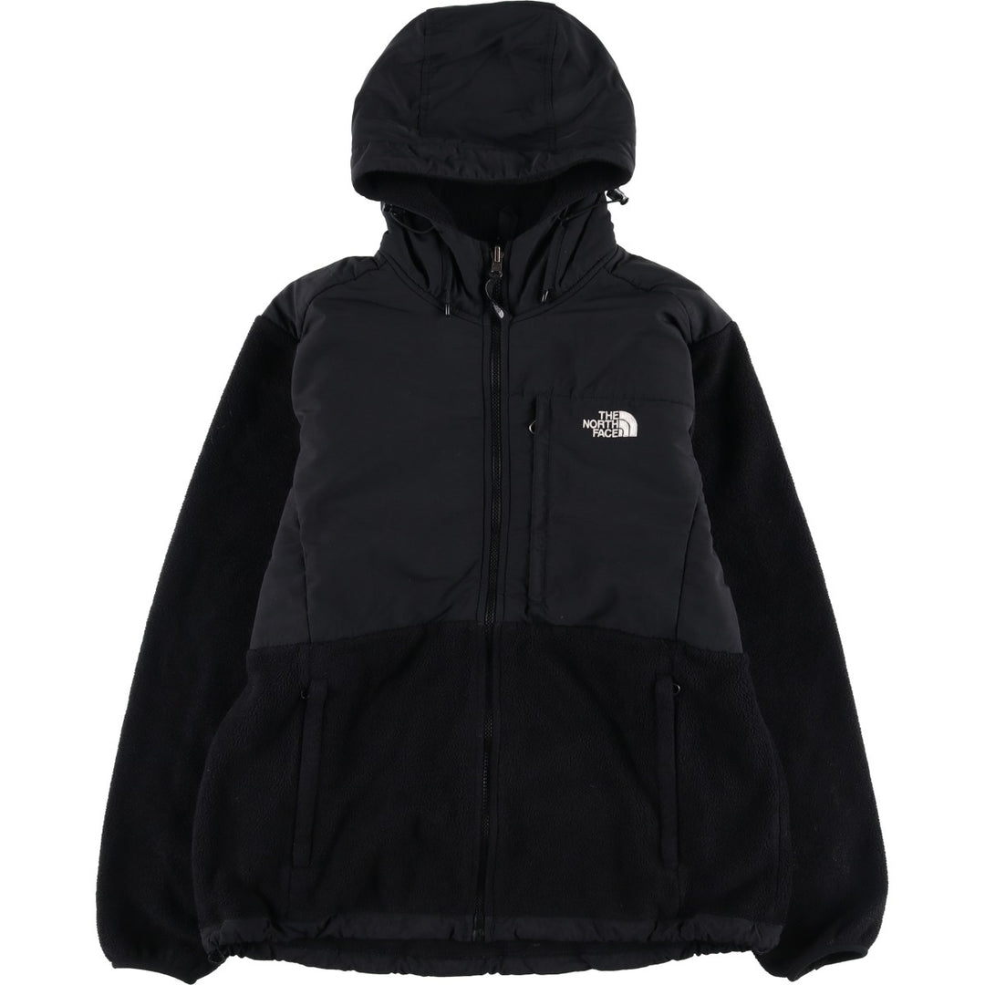 2000'S The North Face Denali Hoodie Nylon and Fleece Parka, Men's Size L polyester black type Vintage Second Hand