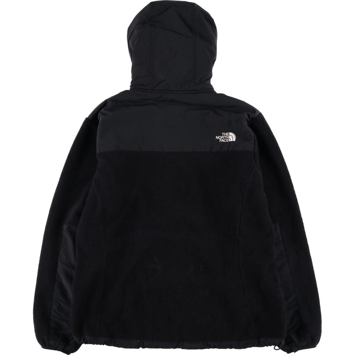 2000'S The North Face Denali Hoodie Nylon and Fleece Parka, Men's Size L polyester black type Vintage Second Hand