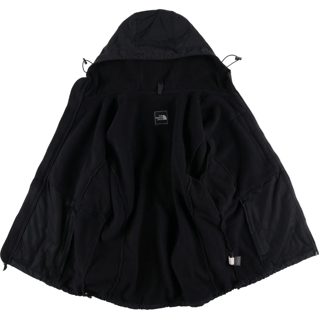 2000'S The North Face Denali Hoodie Nylon and Fleece Parka, Men's Size L polyester black type Vintage Second Hand