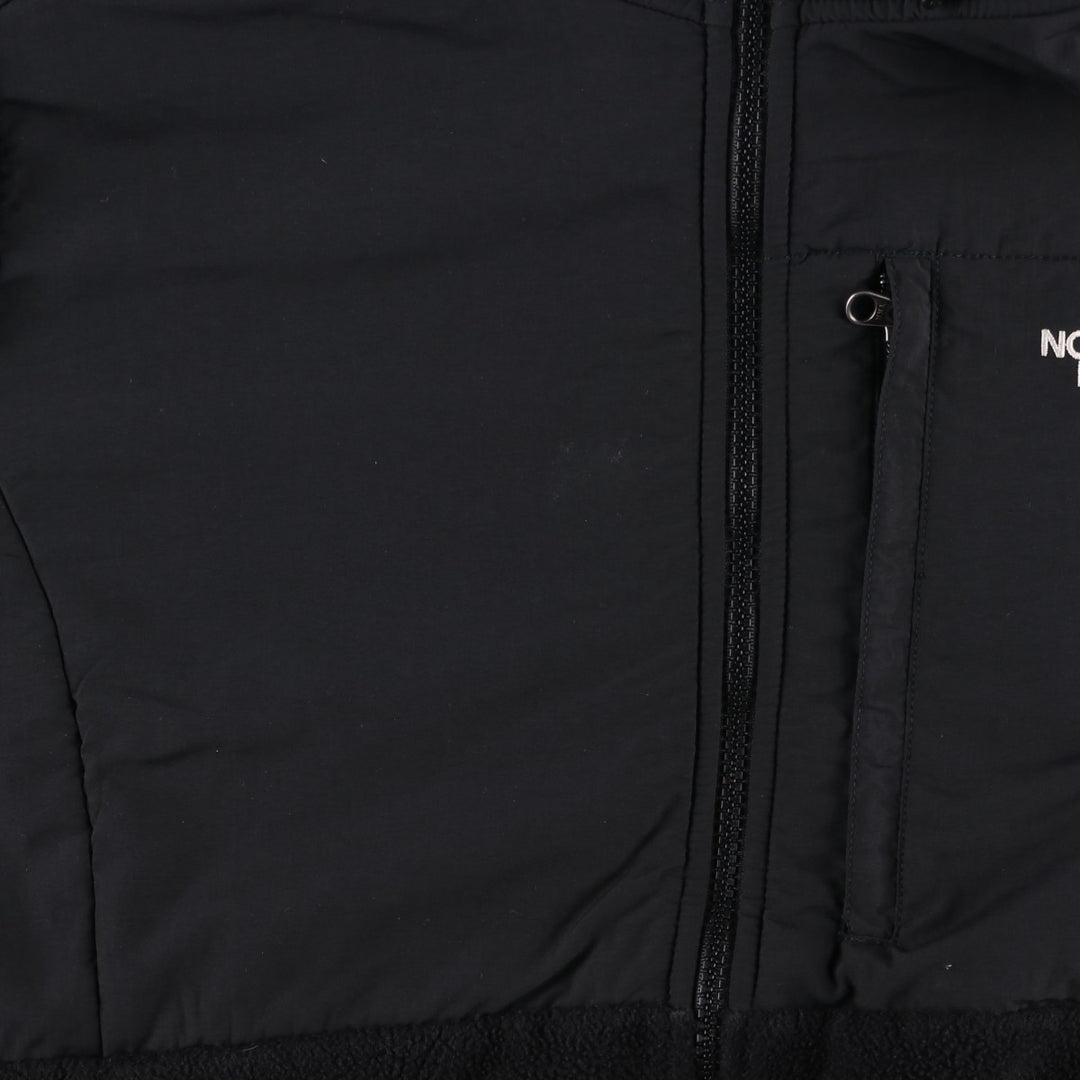 2000'S The North Face Denali Hoodie Nylon and Fleece Parka, Men's Size L polyester black type Vintage Second Hand