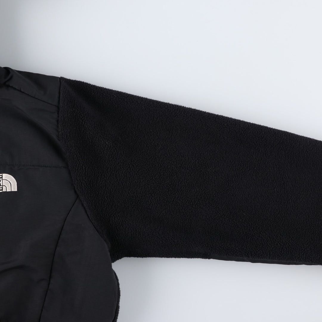 2000'S The North Face Denali Hoodie Nylon and Fleece Parka, Men's Size L polyester black type Vintage Second Hand