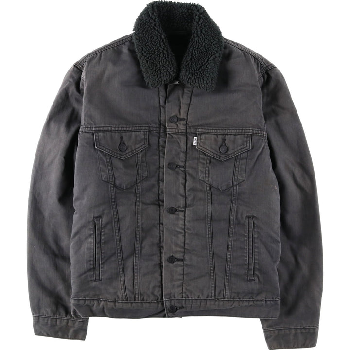 Levi's Trucker Jacket, Boa Jacket, Men's Size Medium cotton Charcoal Vintage Second Hand