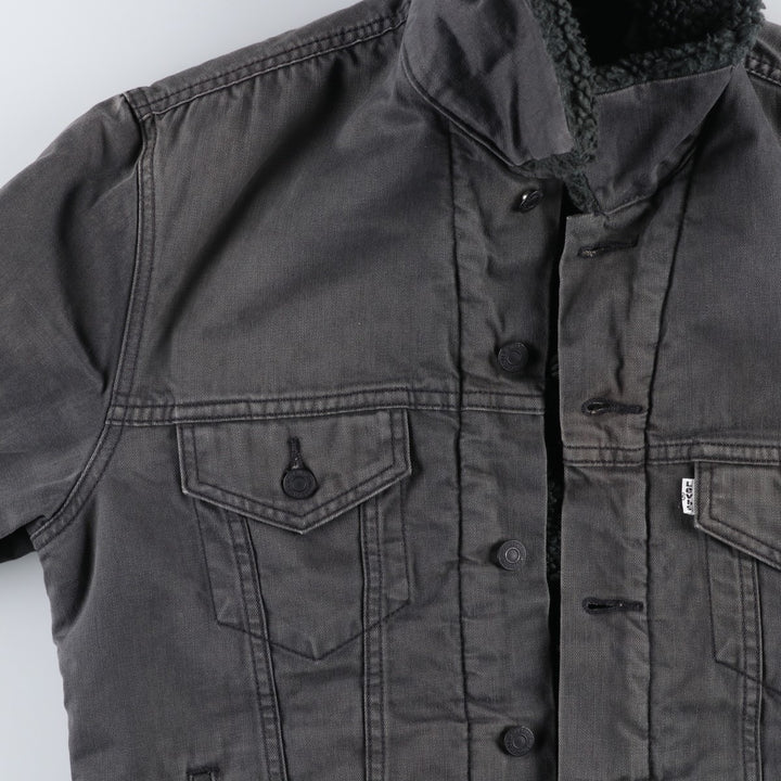 Levi's Trucker Jacket, Boa Jacket, Men's Size Medium cotton Charcoal Vintage Second Hand