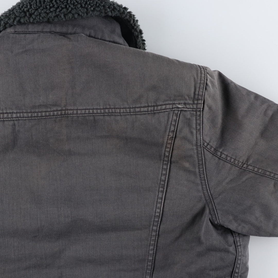 Levi's Trucker Jacket, Boa Jacket, Men's Size Medium cotton Charcoal Vintage Second Hand