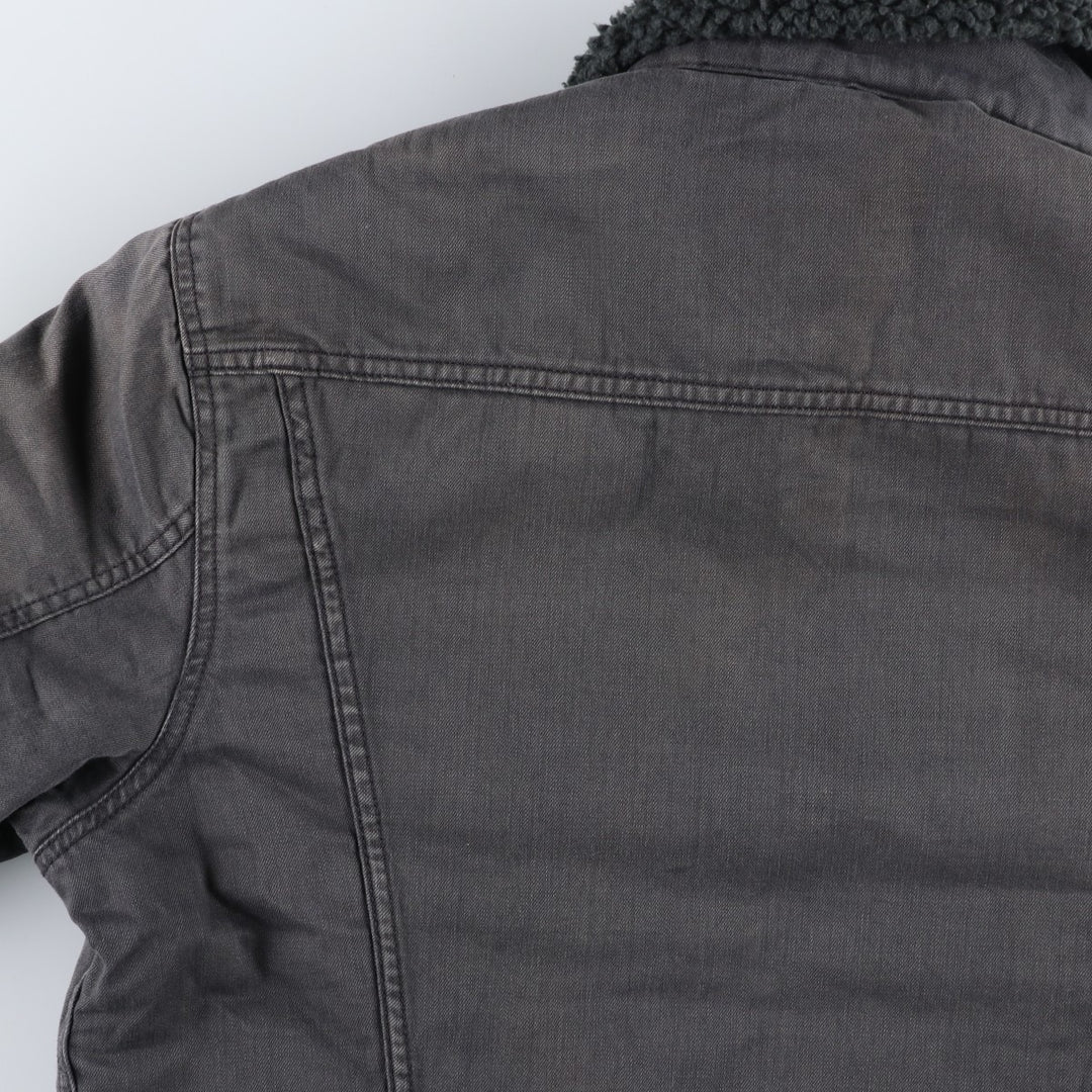 Levi's Trucker Jacket, Boa Jacket, Men's Size Medium cotton Charcoal Vintage Second Hand