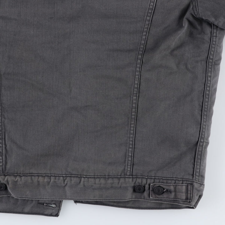 Levi's Trucker Jacket, Boa Jacket, Men's Size Medium cotton Charcoal Vintage Second Hand