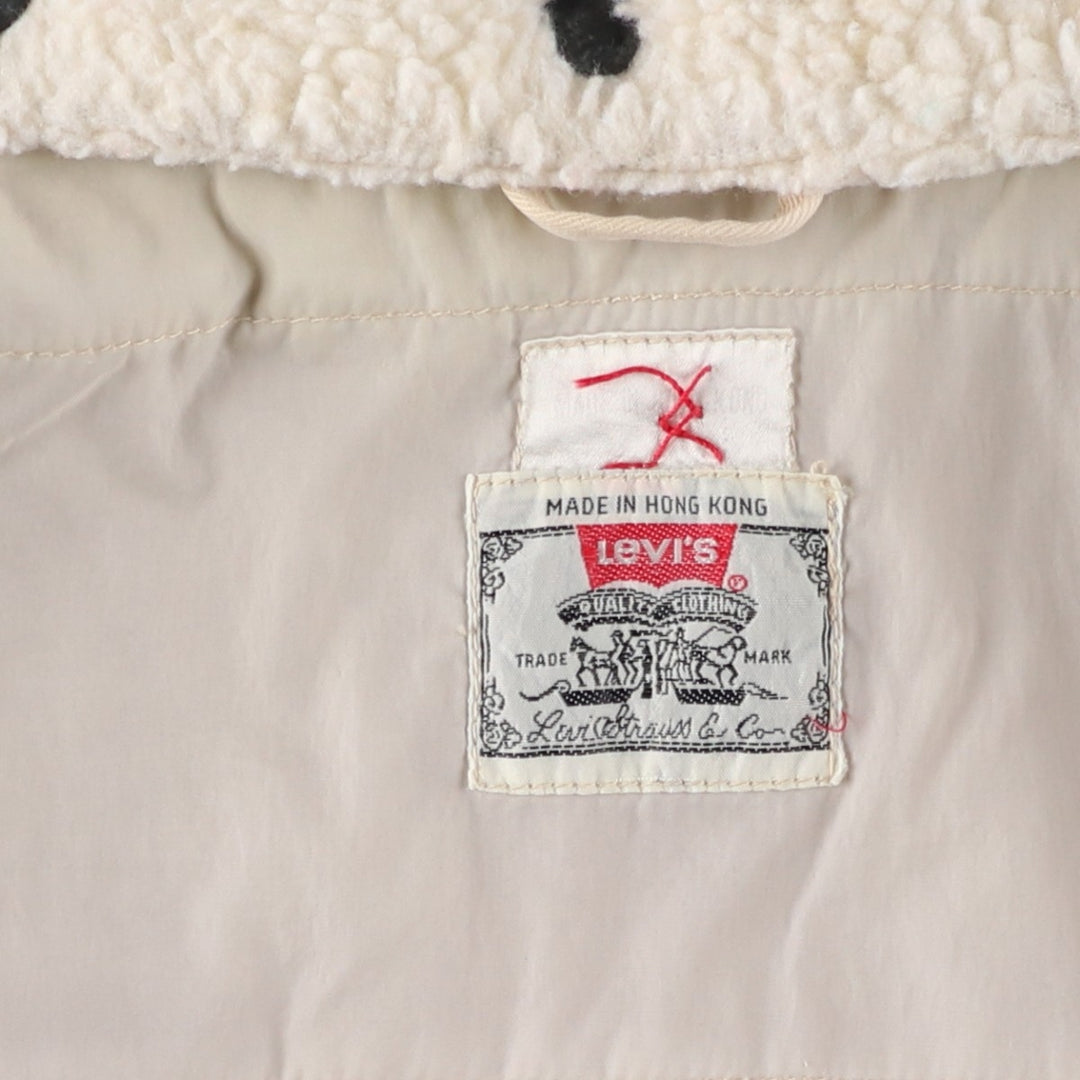 90'S Vintage Levi's Padded Puffer Jacket, Men's Size XL unclear Beige type Vintage Second Hand