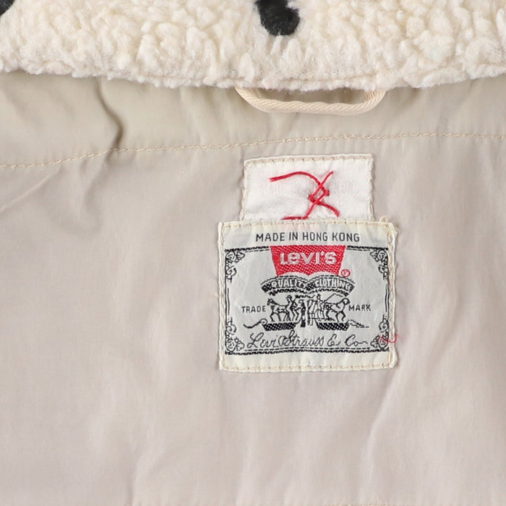 90'S Vintage Levi's Padded Puffer Jacket, Men's Size XL unclear Beige type Vintage Second Hand