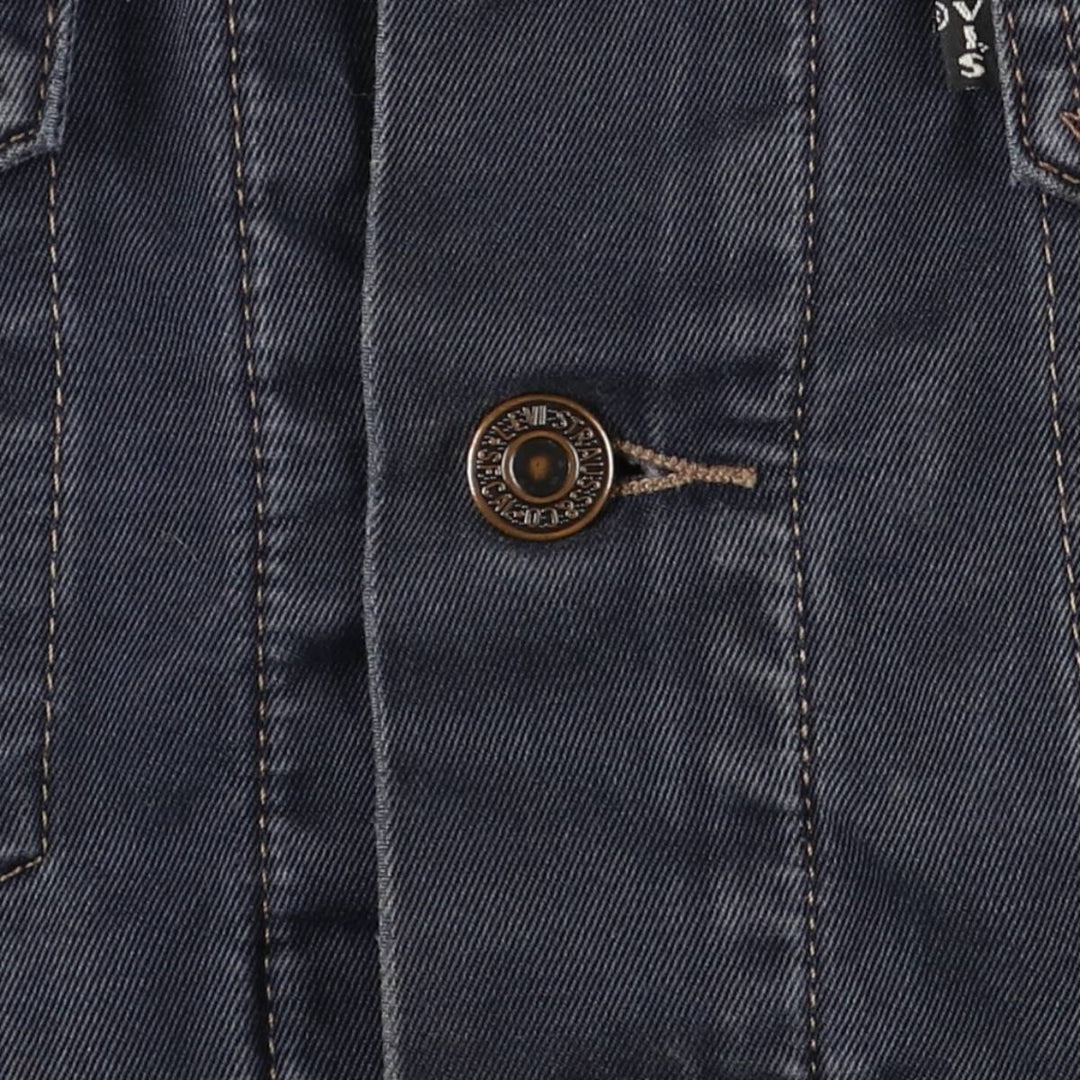 Levi's Trucker Jacket, Cotton, Men's Size L cotton navy blue type Vintage Second Hand