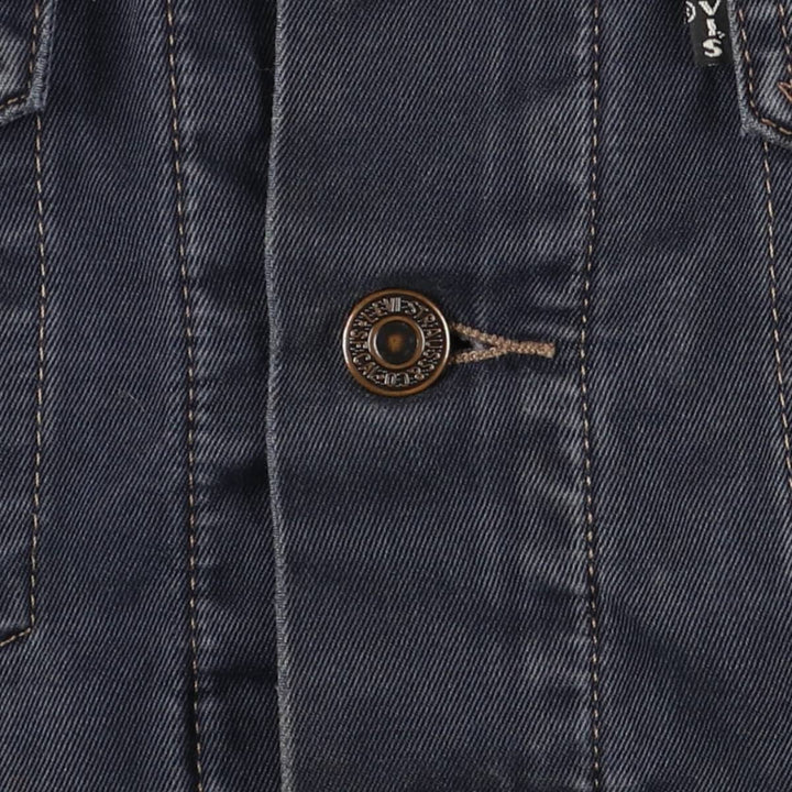 Levi's Trucker Jacket, Cotton, Men's Size L cotton navy blue type Vintage Second Hand